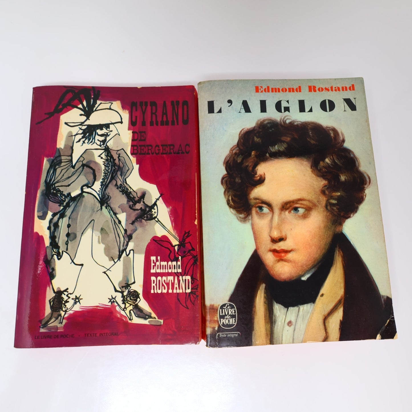Edmond Rostand Lot 2 Livres Poche Cyrano de Bergerac/L'Aiglon Théâtre France 60s