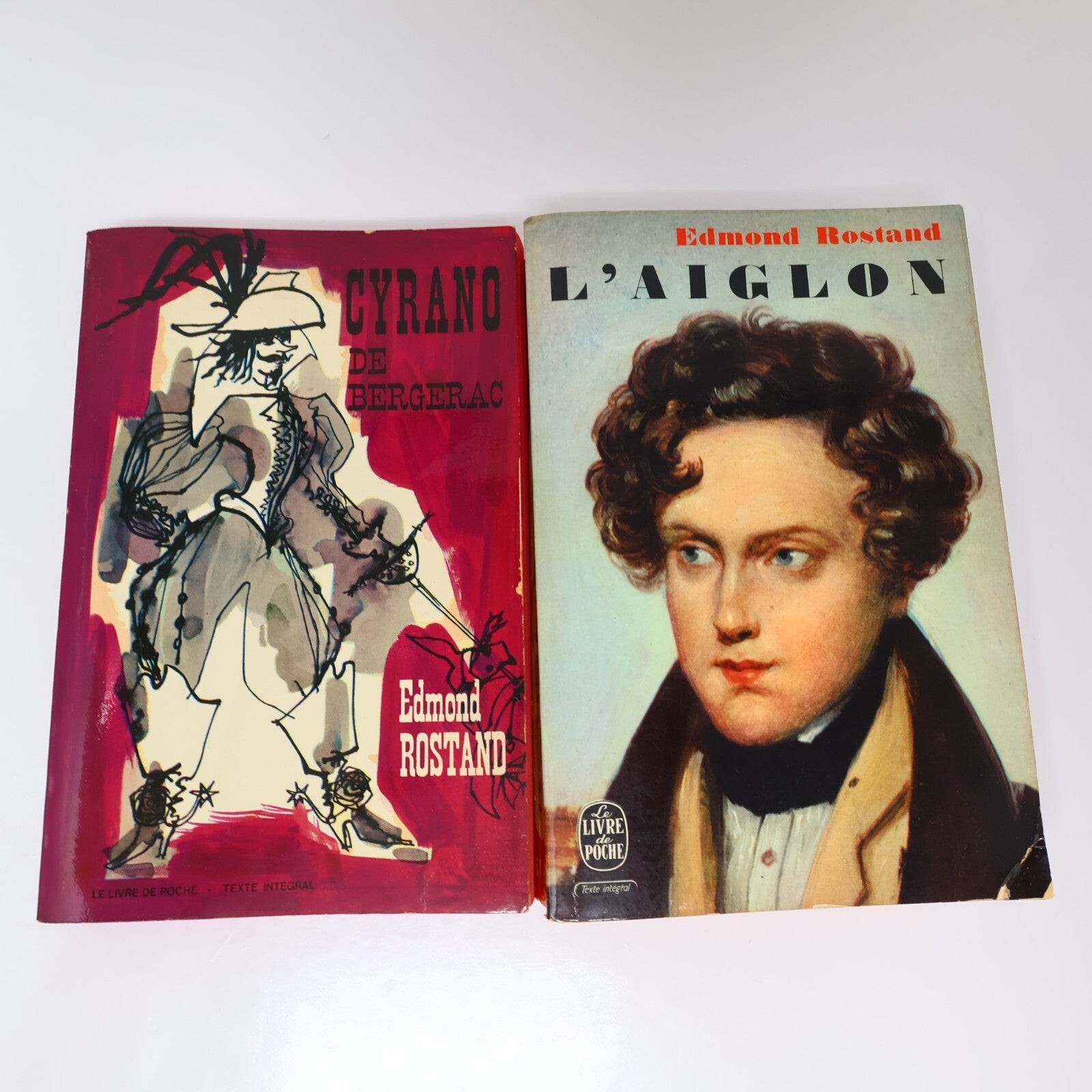 Edmond Rostand Lot 2 Livres Poche Cyrano de Bergerac/L'Aiglon Théâtre France 60s