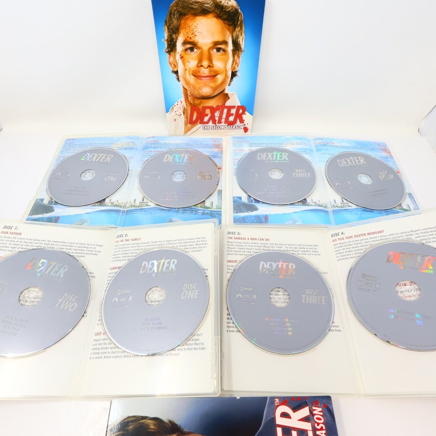 Dexter 5 DVD Lot Seasons #2-3-4 & 7-8 TV Michael C. Hall Showtime CBS Region 1