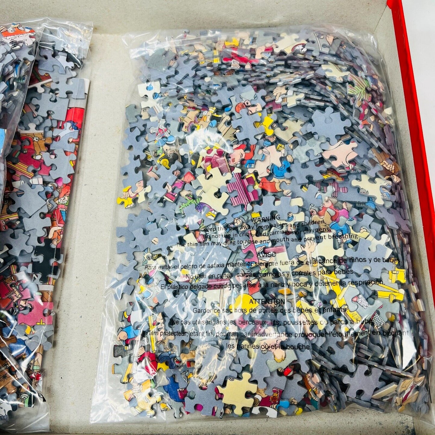 3x 1000 Puzzles + Posters 81120 Complete The Big Leak/Gym/Café Jan Van Haasteren
