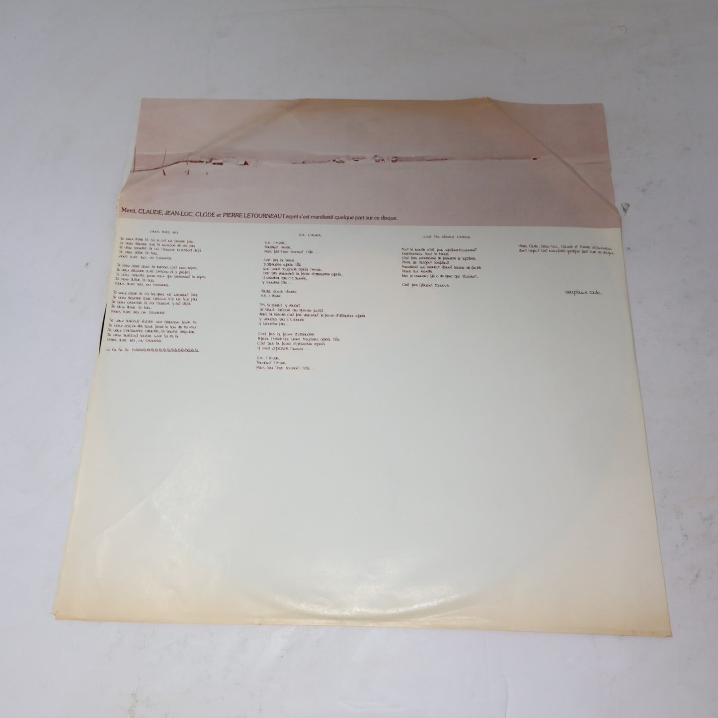 Guy Trépanier Lot 2 Disques LP Fragile L'hiver/Pour Un Gars Heureux Record Vinyl