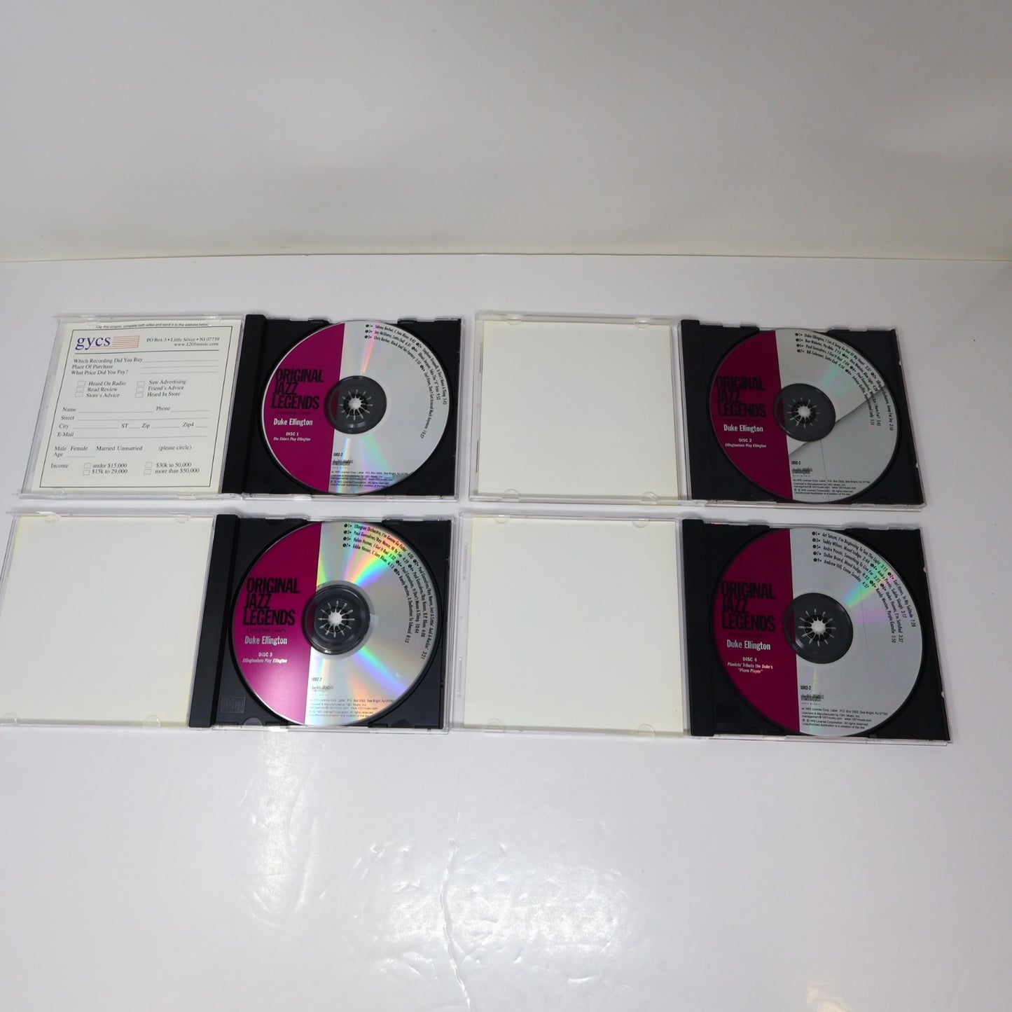 Everybody Loves Duke Ellington Volume 2 Original Jazz Legends 5 CD Set Tested
