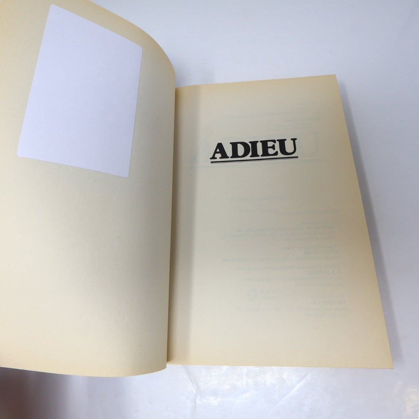 Adieu Rompre Sans Difficulté Howard M Halpern Livre 1983 Français Le Jour Casser