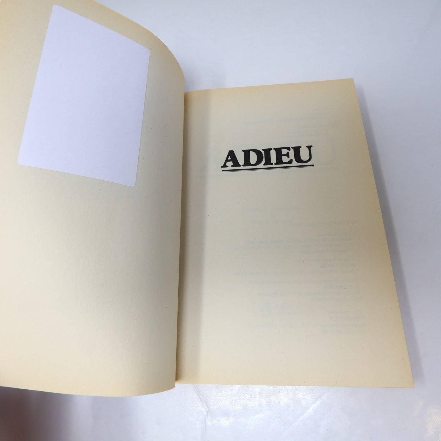 Adieu Rompre Sans Difficulté Howard M Halpern Livre 1983 Français Le Jour Casser