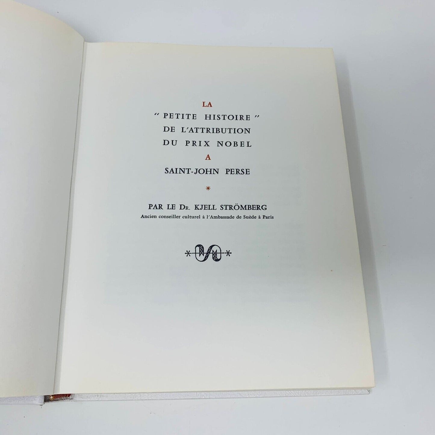 1967 Oeuvre Poétique Rombaldi Nobel Littérature Saint-John Perse Picasso Cover