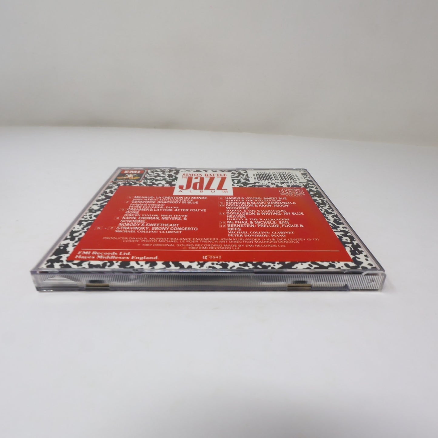 Simon Rattle The Jazz Album CD Milhaud/Gershwin/Stravinsky/Bernstein Donohoe