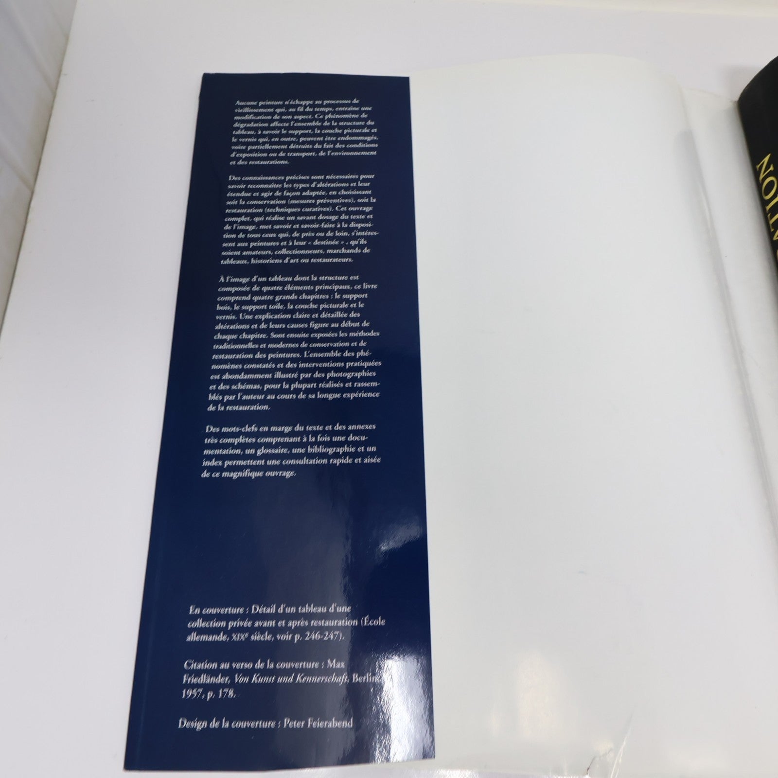 Manuel de Restauration des Tableaux Knut Nicolaus Konemann 1999 HC DJ Français