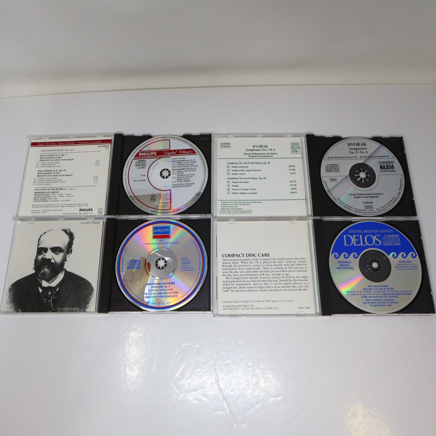 Dvorak 10 CD Lot Piano Quintets/Symphonies 3 6 8/Serenade/Waldesruhe/Overtures
