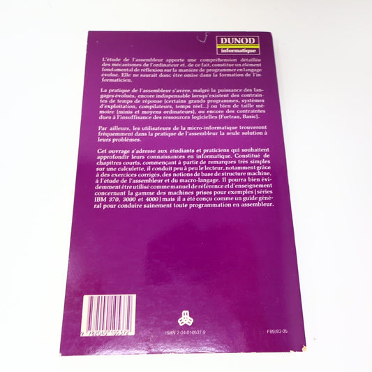 1983 La Programmation en Assembleur J. Rivière Informatique Ordinateur Code 80s