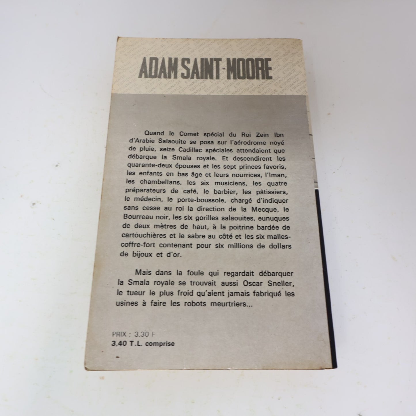 1967 Coeur Ouvert pour Face d'Ange Adam Saint-Moore Fleuve Noir Espionnage Livre