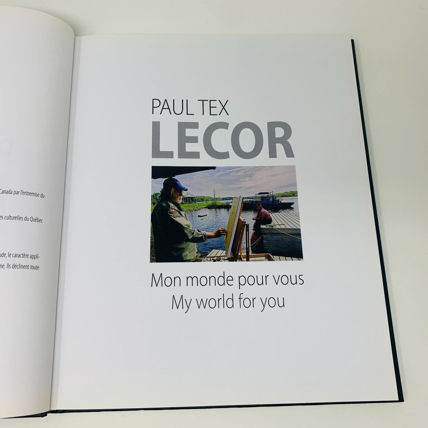 2013 Paul Tex Lecor Mon Monde Pour Vous Français/Anglais Livre sur Peintures Art