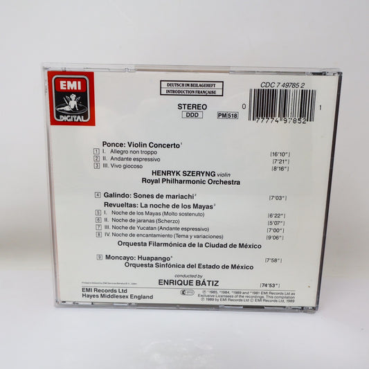 Ponce Violin Concerto/Sones de Mariachi CD Enrique Batiz/Henryk Szeryng EMI 1989