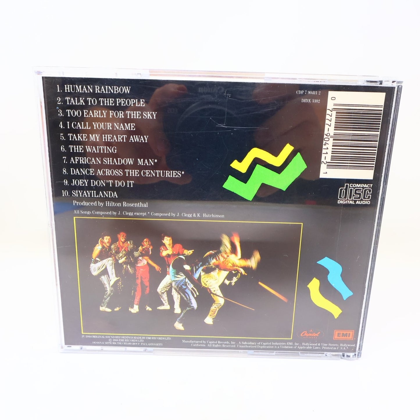 Johnny Clegg & Savuka - Shadow Man CD 1988 South African Rock EMI Capitol