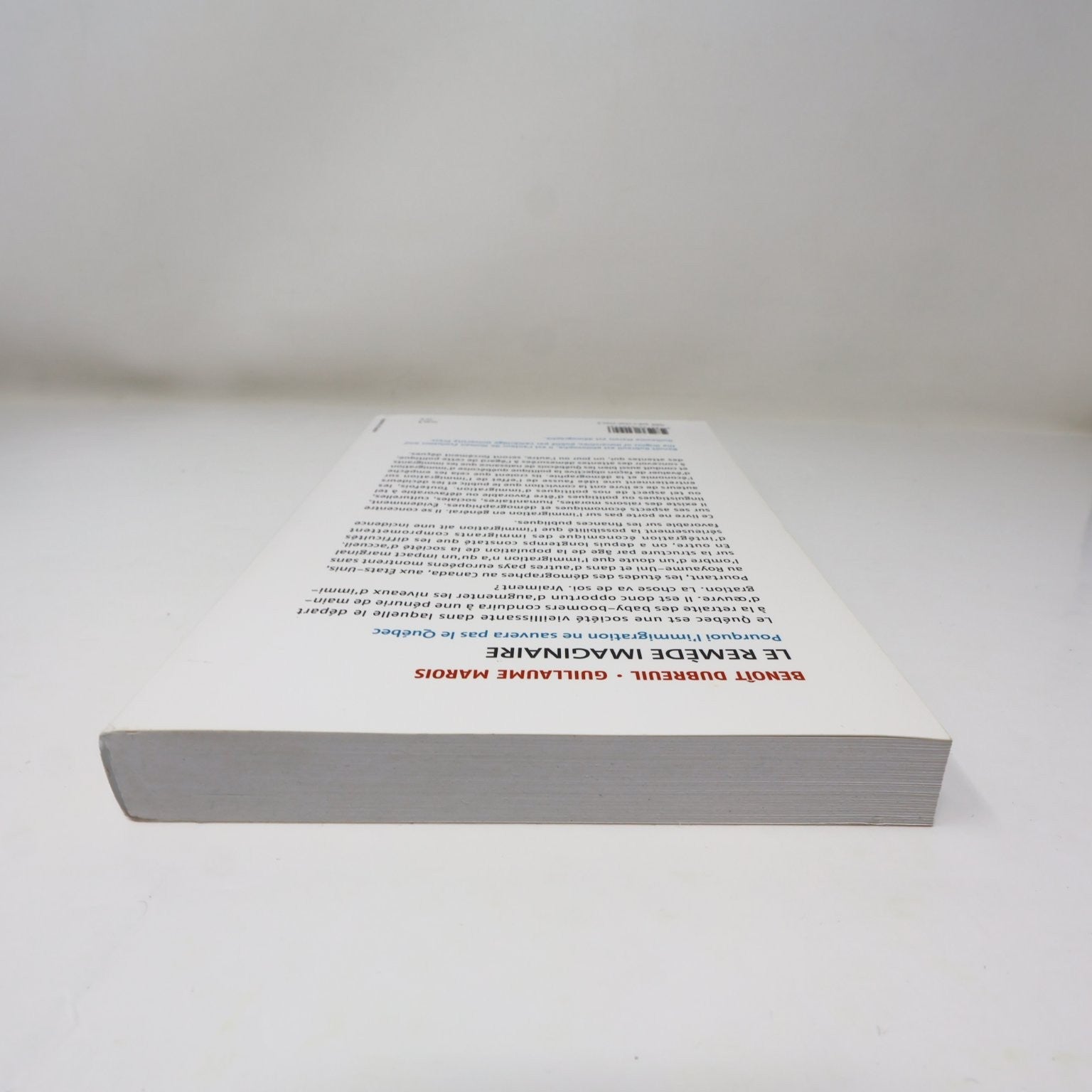 Le Remède Imaginaire Benoît Dubreuil/G. Marois 2011 Immigration Québec Boréal