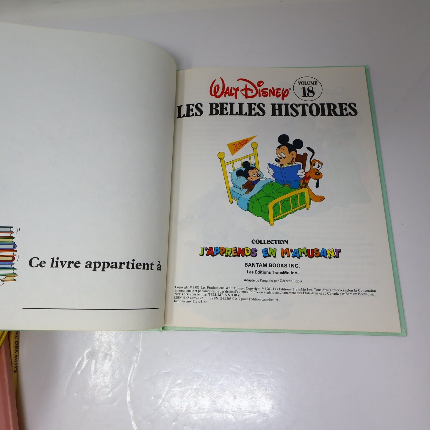 J'Apprends en M'Amusant #1 3-6 8-12 14-19 Lot 16 Livres Transmo Disney Enfants