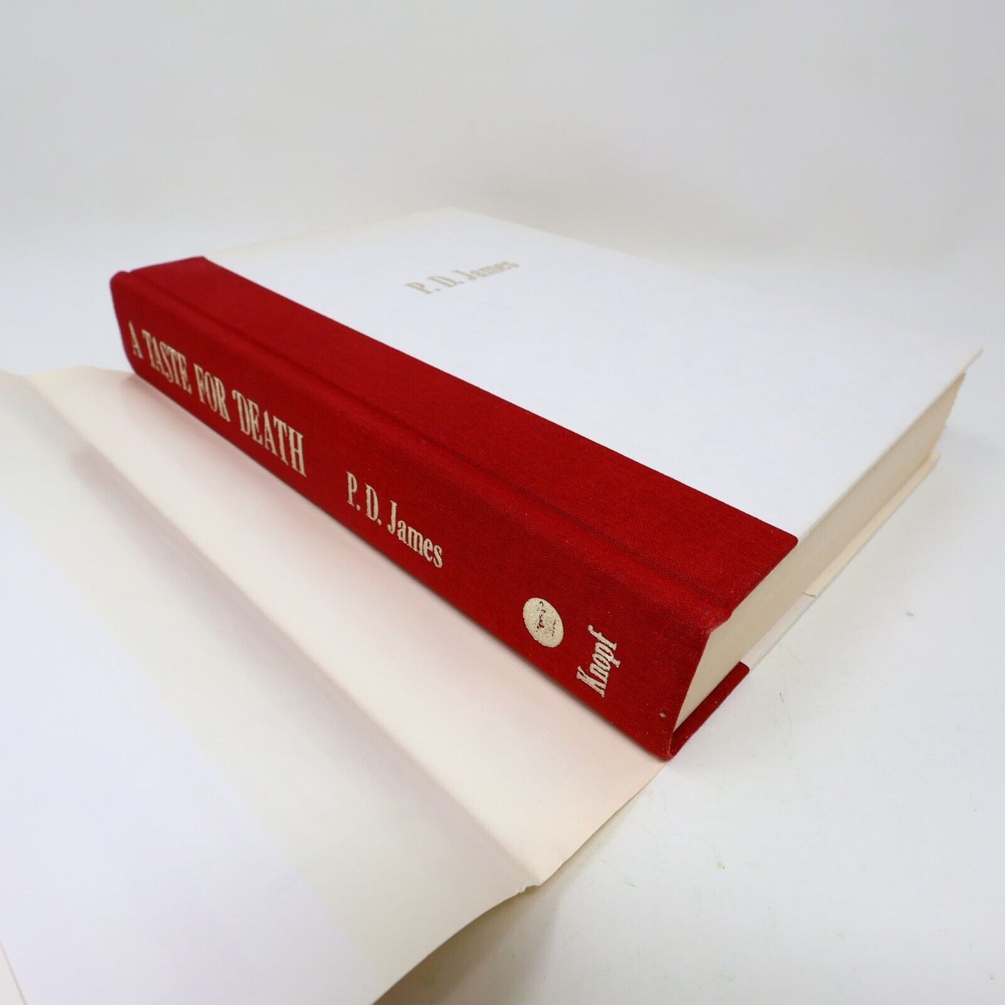 1986 A Taste For Death P. D. James Mystery Thriller Crime Knopf Hardcover Book