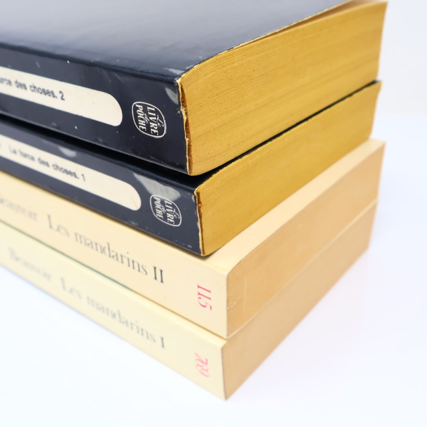 Simone de Beauvoir Lot 4 Livres La Force des Choses 1-2/Les Mandarins 1-2 Roman