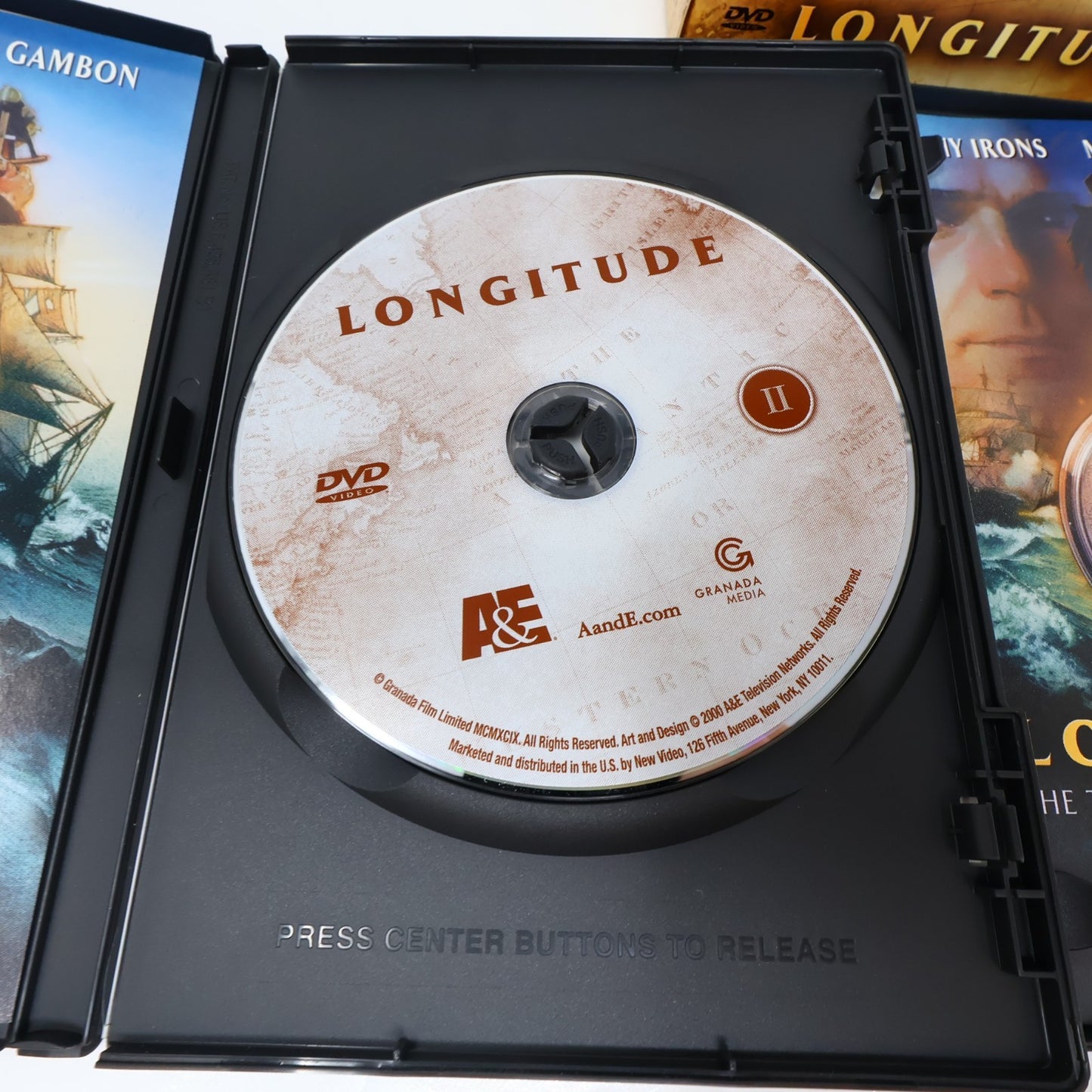 Longitude DVD NTSC A&E Adaptation Jeremy Irons/Michael Gambon/Ian Hart Tested