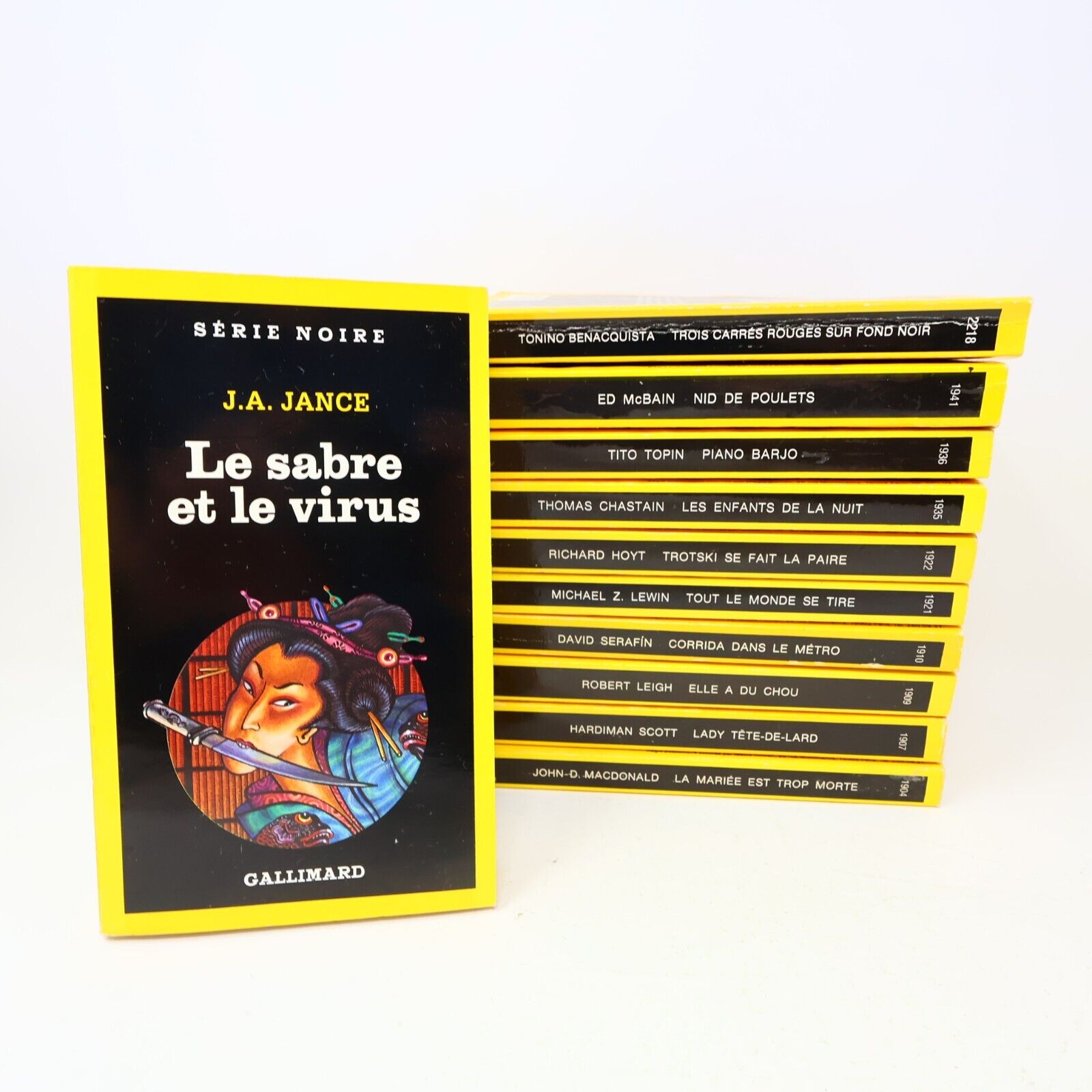 Série Noire Roman Policier Lot 11 Livres Le Sabre et le Virus Nids de Poulets PB