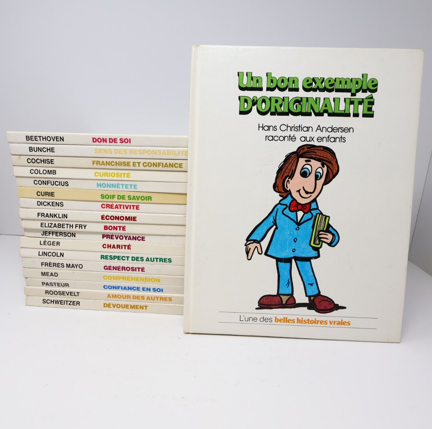 Lot 18 Livres Un Bon Exemple Value Tales Lincoln Curie Beethoven Français French