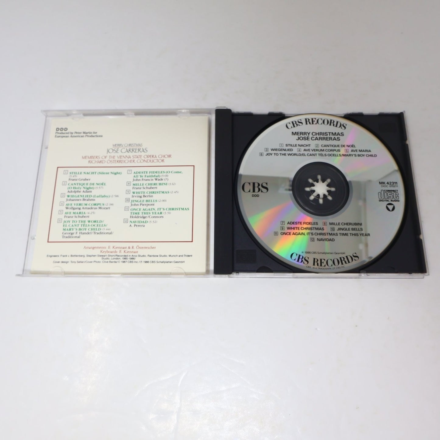 José Carreras - Merry Christmas CD 1987 Vienna Choir Classical CBS