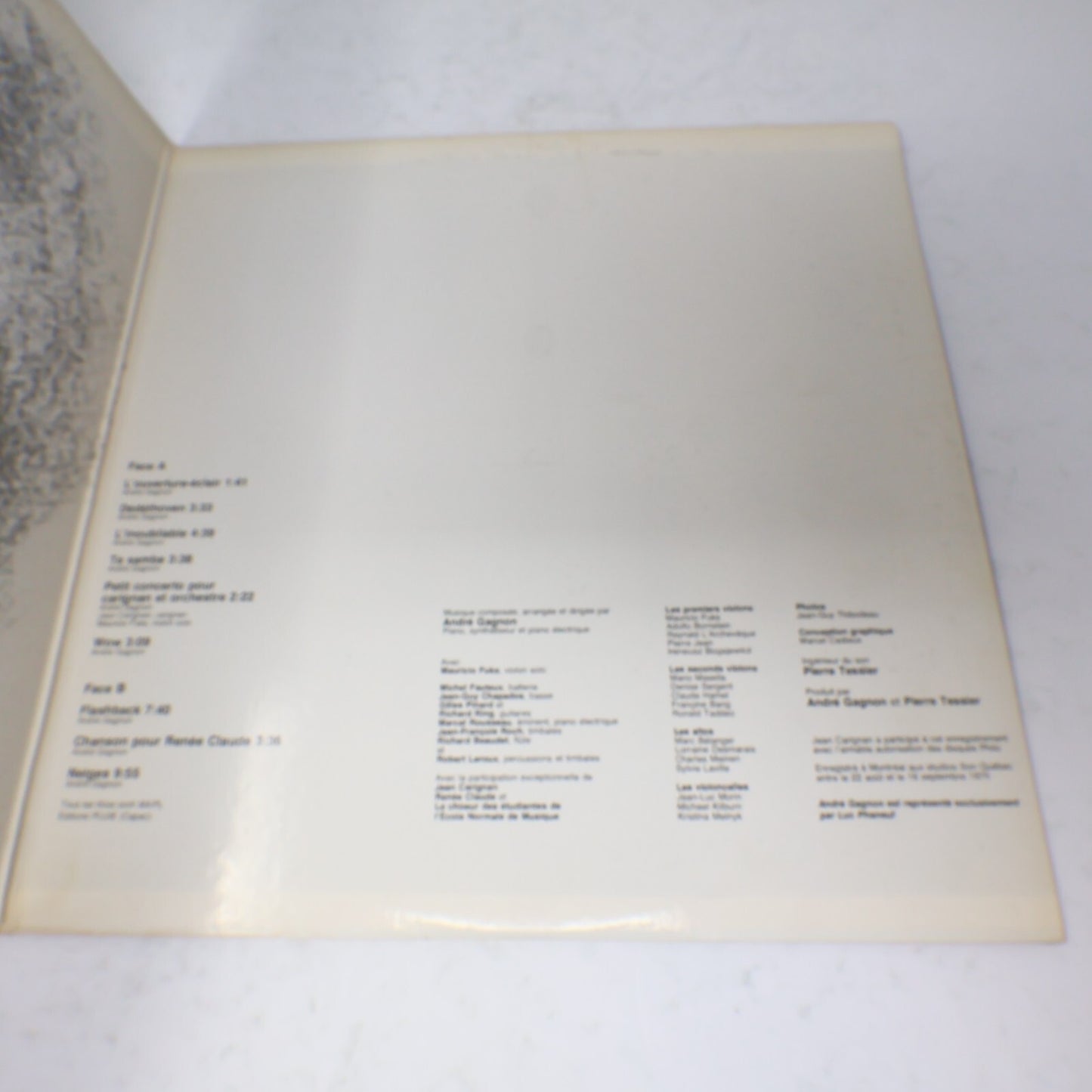 André Gagnon Lot 6 Disques Neiges/Projection/Saint-Laurent/Encore/Saga Record LP