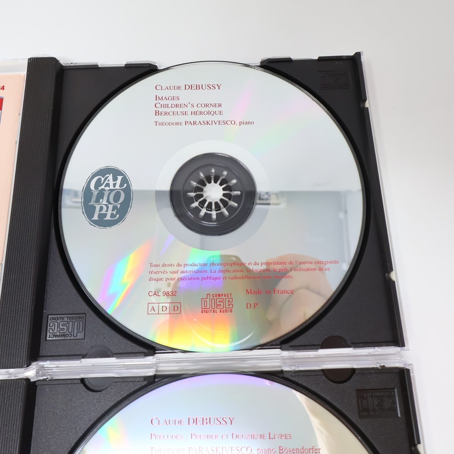 Claude Debussy L'Oeuvre de Piano Coffret 4 CD Calliope 2002 CAL 3831.4 Classique