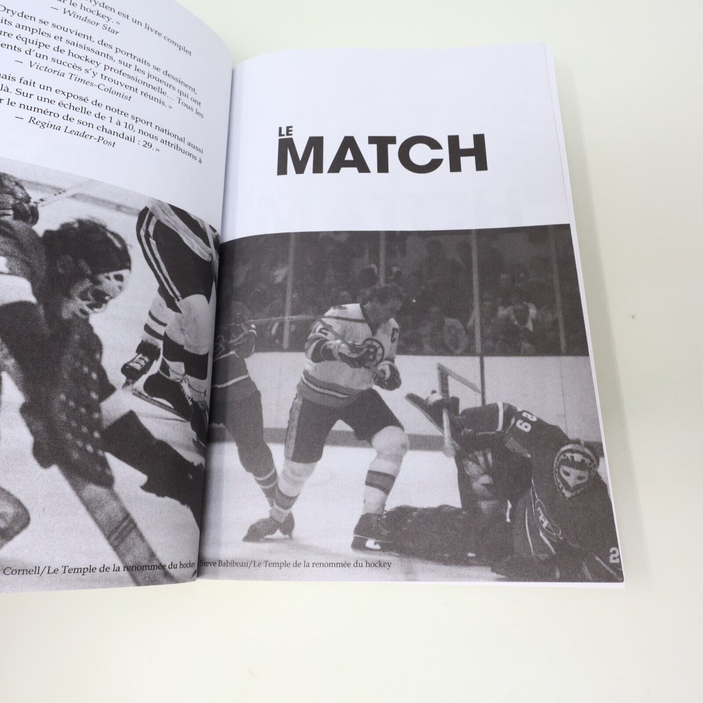 2020 Le Match Ken Dryden Hockey Sport ADA Français Paperback Livre 2020s French