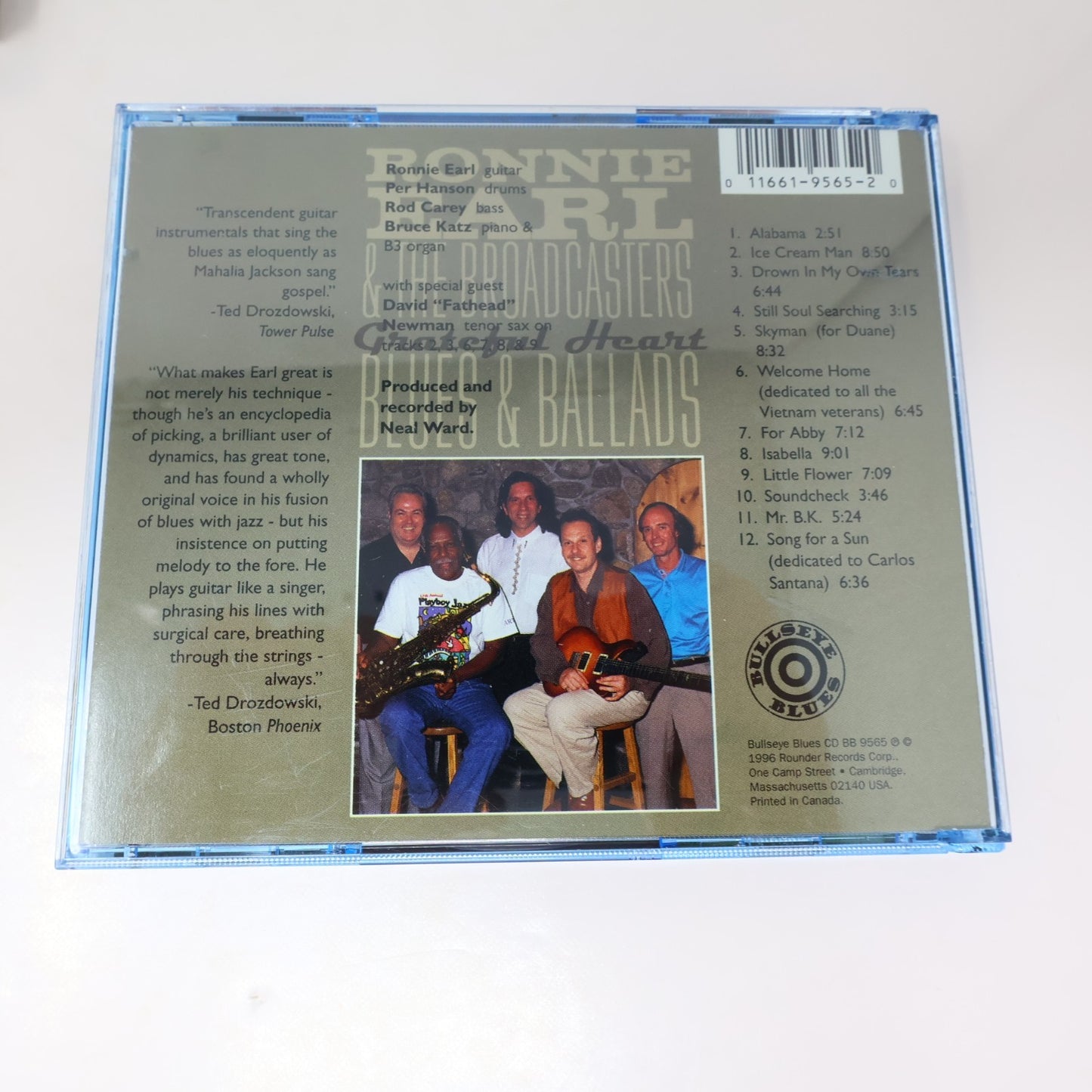 Ronnie Earl 2 CD Lot Blues & Ballads/I Feel Like Goin' On Donna/Hey José/Alabama
