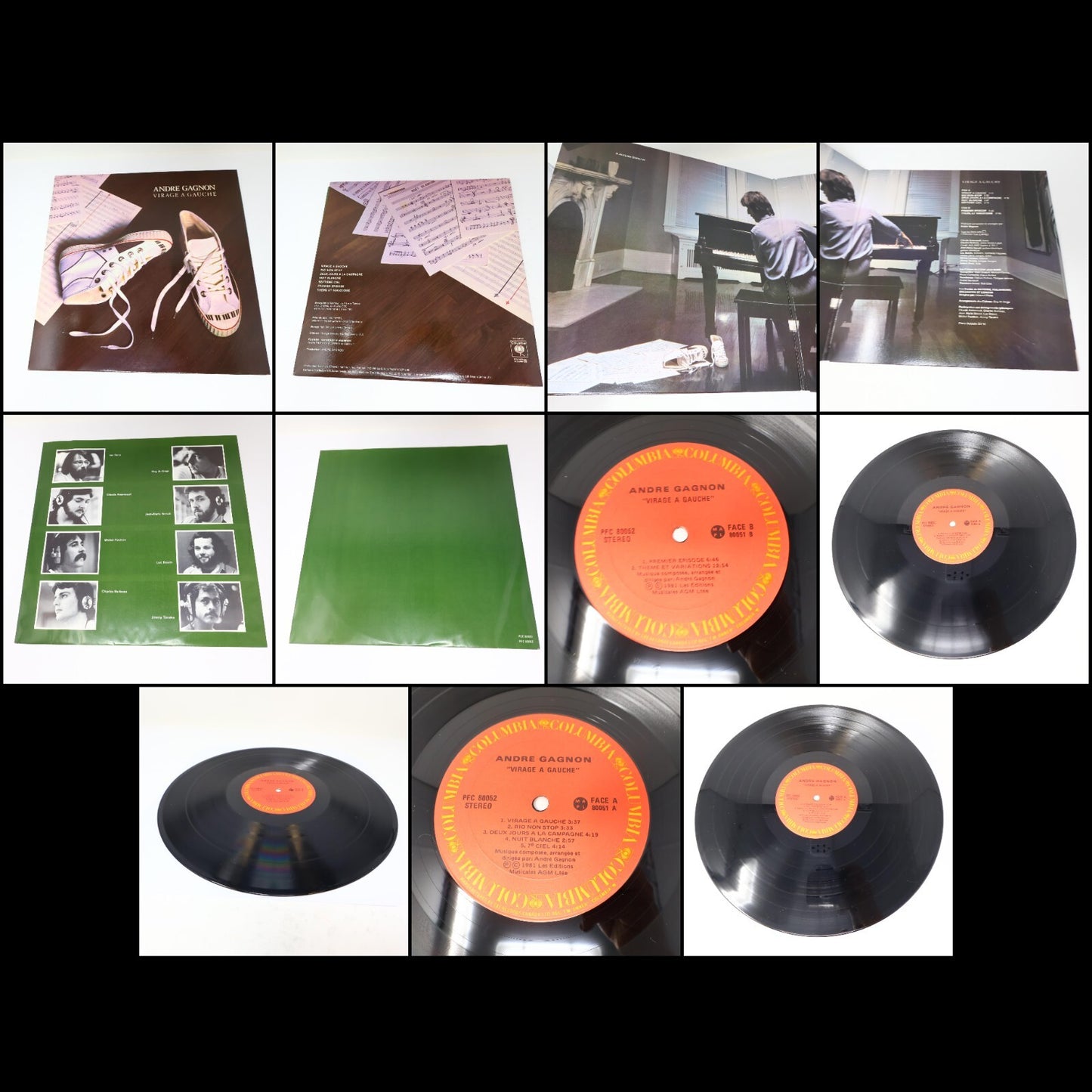 André Gagnon Lot 6 Disques Neiges/Projection/Saint-Laurent/Encore/Saga Record LP
