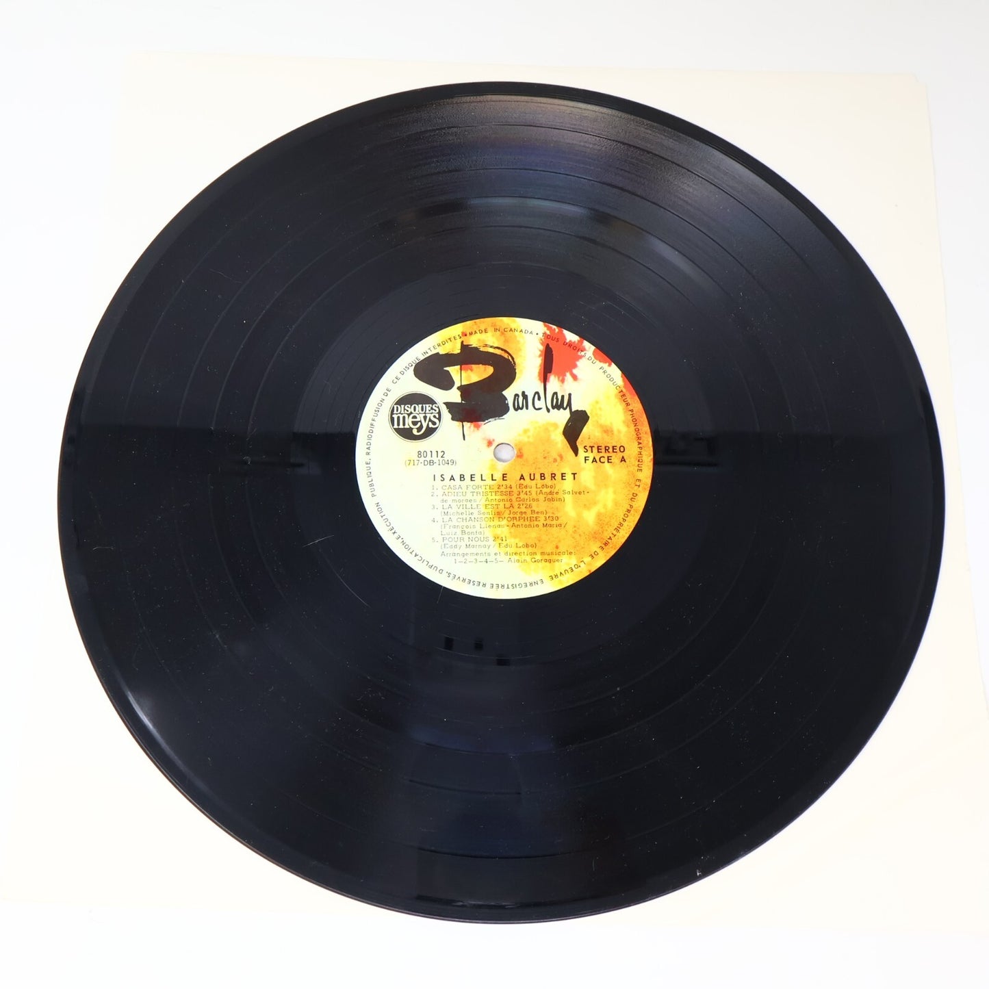 Isabelle Aubret Lot 2 Disques LP Éponyme (Rouge)/Classiques De La Chanson Record