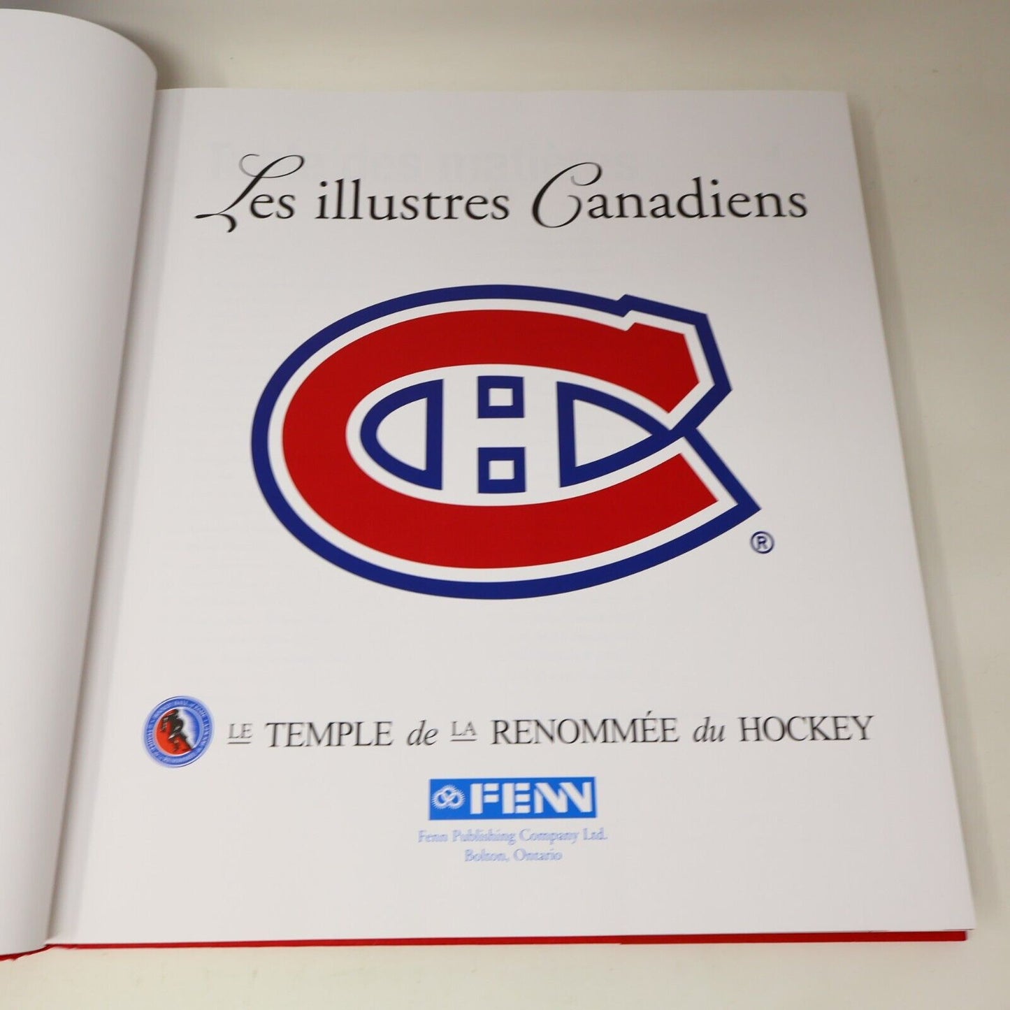 2008 Les Illustres Canadiens Le Temple de la Renommée du Hockey Français Livre