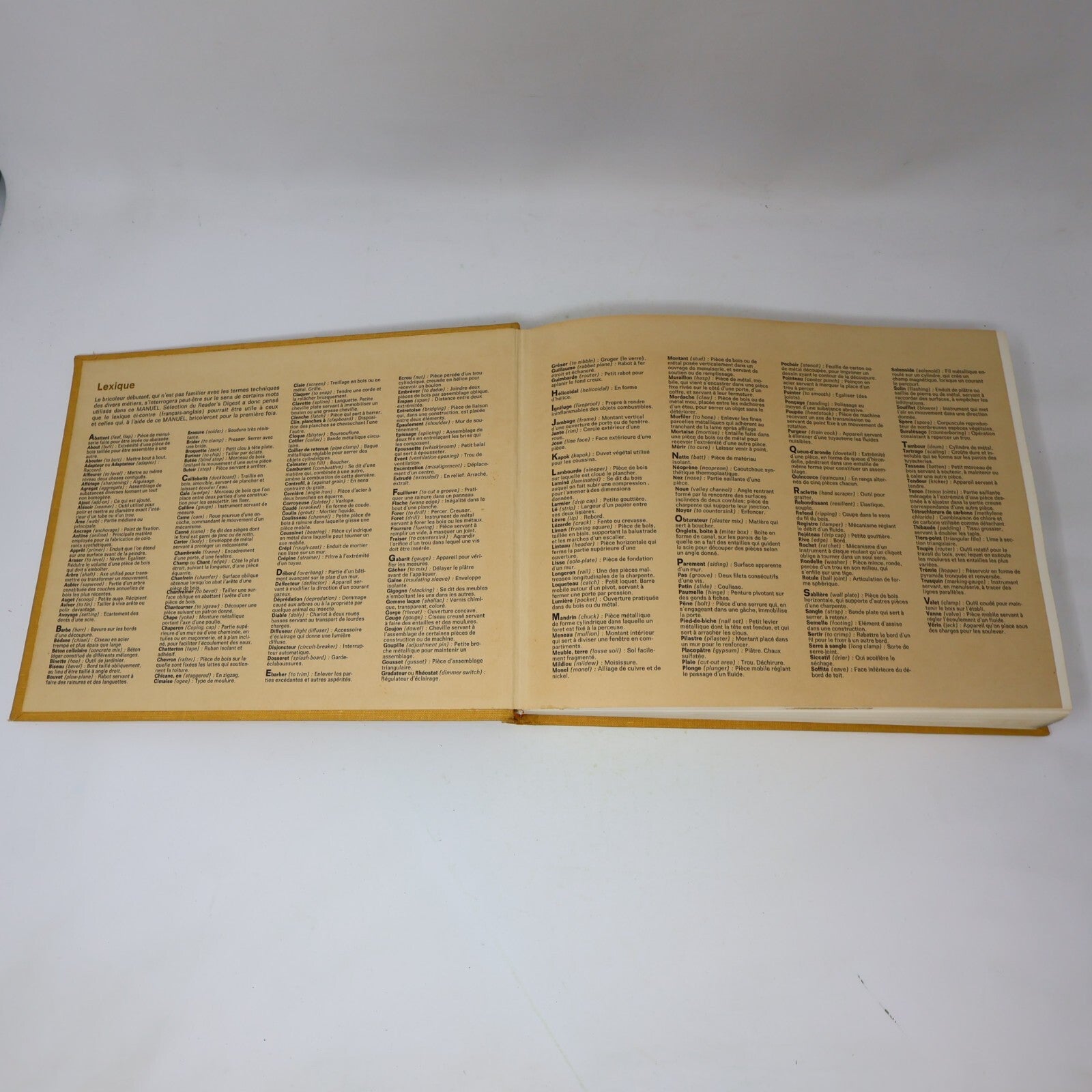 1979 Manuel Complet du Bricolage Bricolage et Révovations Reader's Digest 70s HC