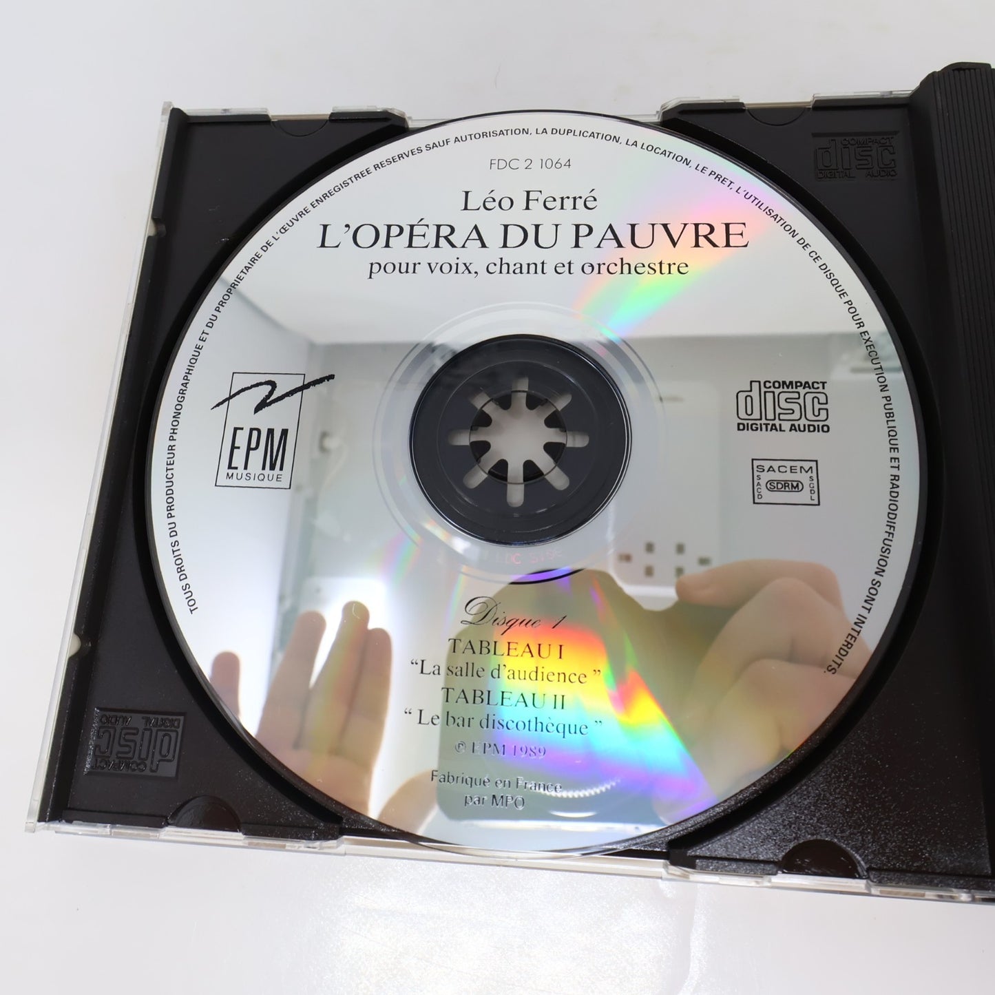 Léo Ferré Lot 4 CD Avec Le Temps/Au Théâtre Des Champs-Élysées/L'Opéra du Pauvre