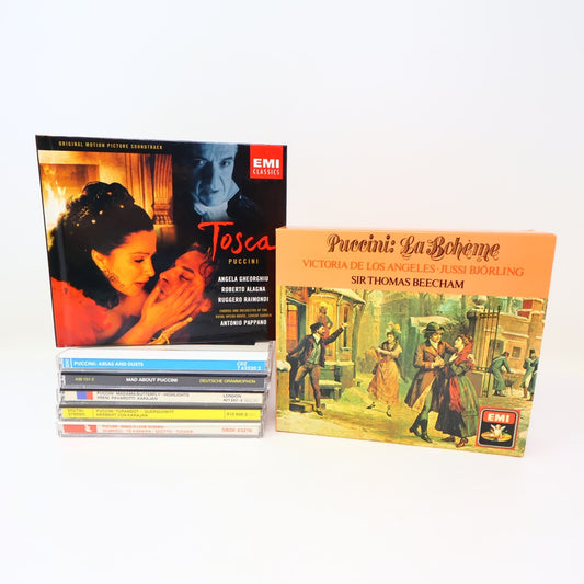 Giacomo Puccini 7 CDs Lot La Bohème/Tosca/Madama Butterfly Opera Classical