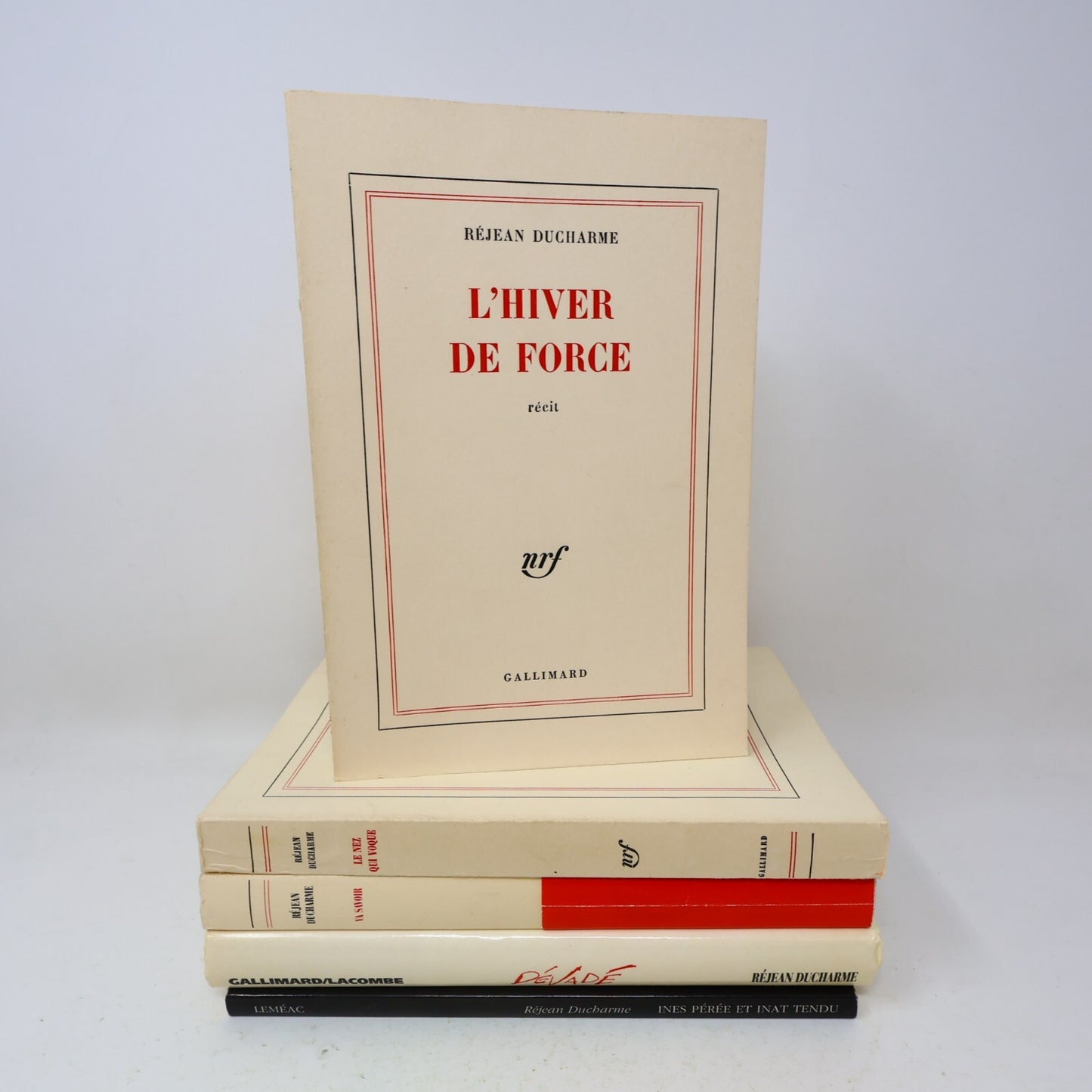 Réjean Ducharme Lot 5 Livres L'Hiver de Force/Dévadé/Nez qui Voque/Va Savoir PB