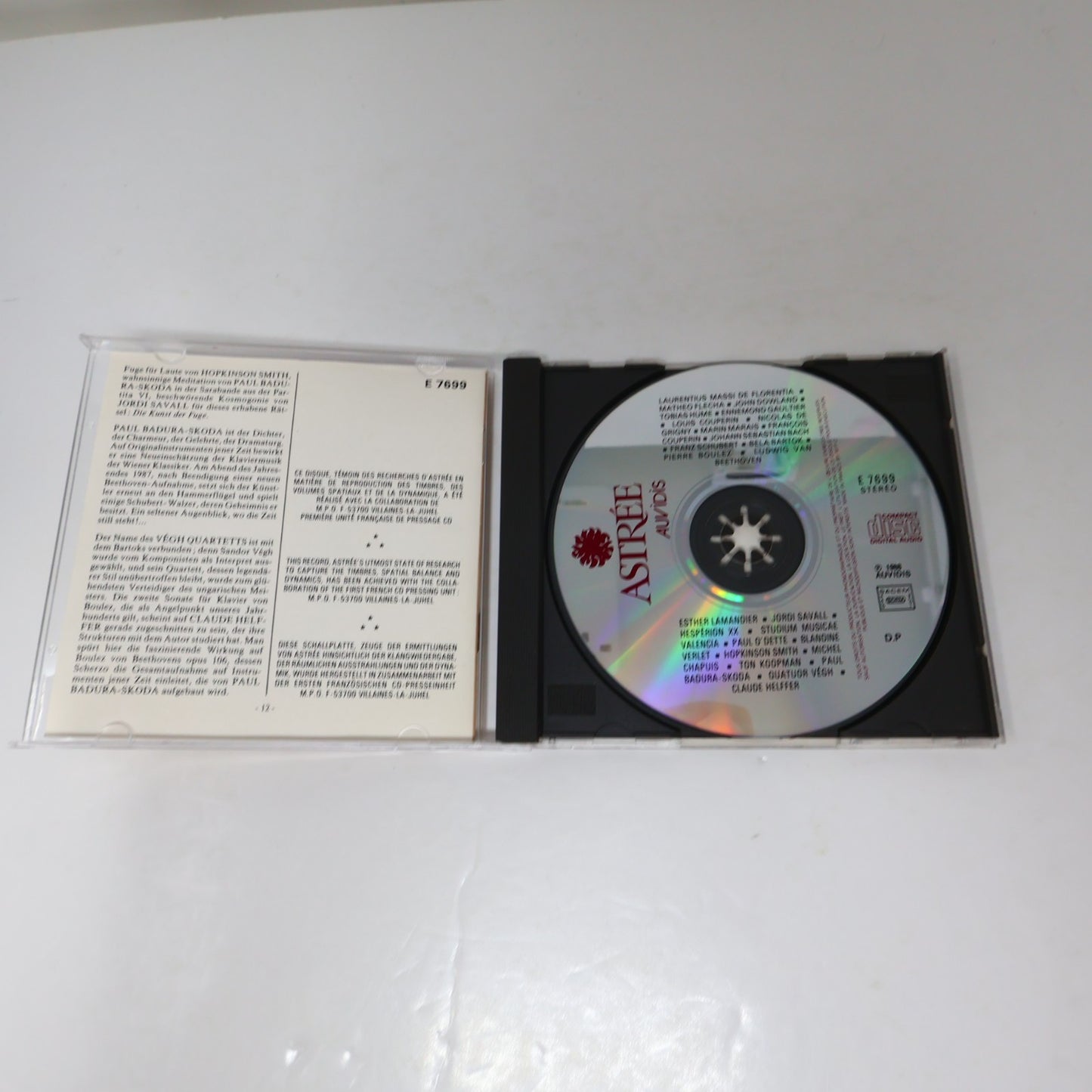 Un Autre Regard Sur La Musique Astrée Auvidis CD Classical Medieval Renaissance