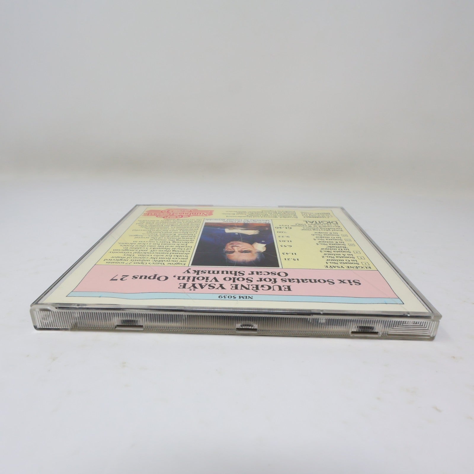 Six Sonatas For Solo Violin CD Oscar Shumsky Ysaÿe Nimbus 1986 Classical 80s