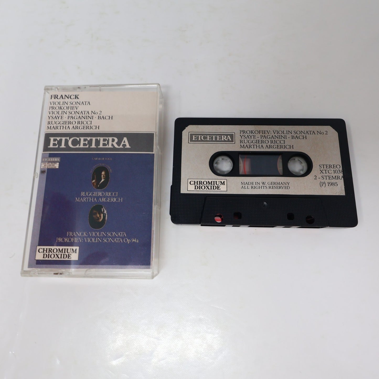 César Franck 2 Cassette Lot Symphony In D Minor/Violin Sonata Maazel/Prokofiev
