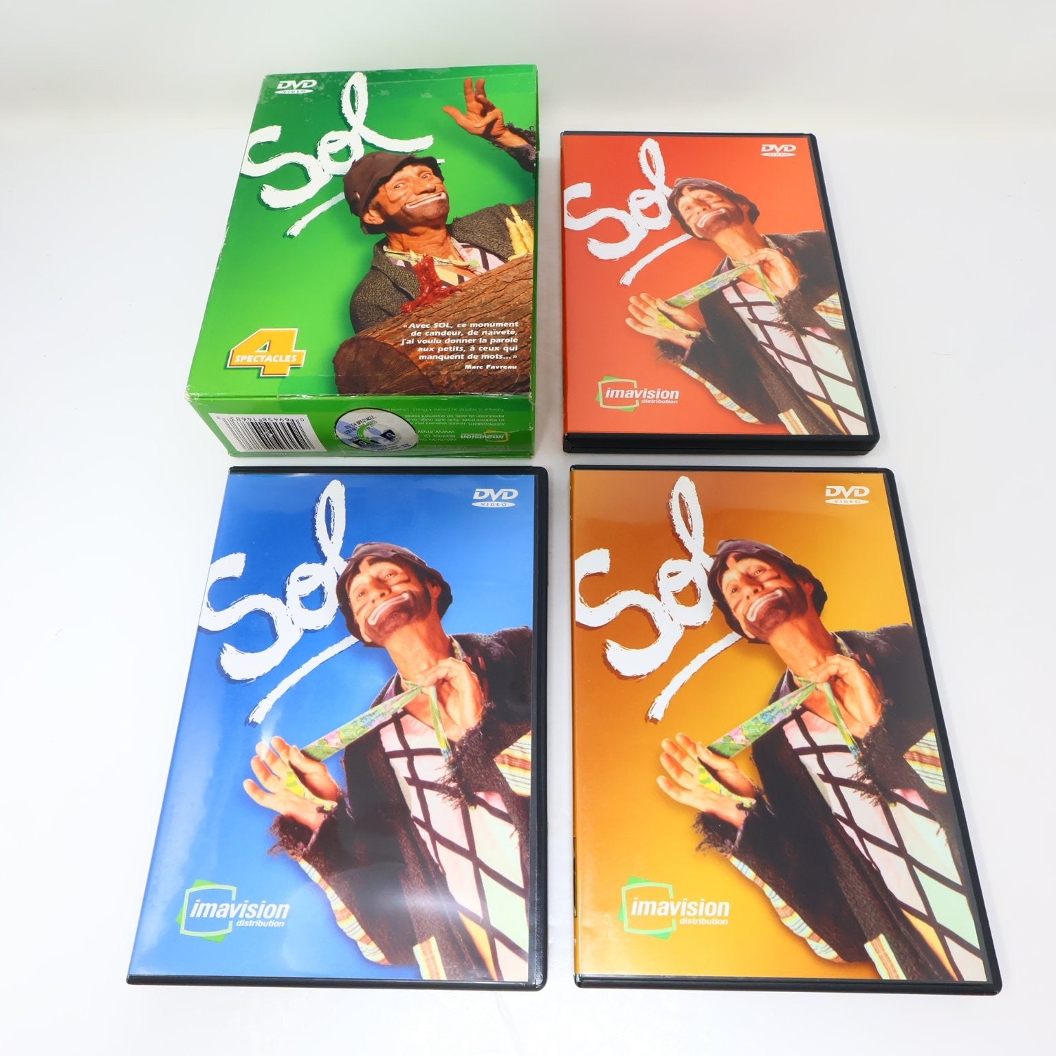 Sol DVD 4 Spectacles Marc Favreau Box Set NTSC 2000s Region 1 Français Comédie