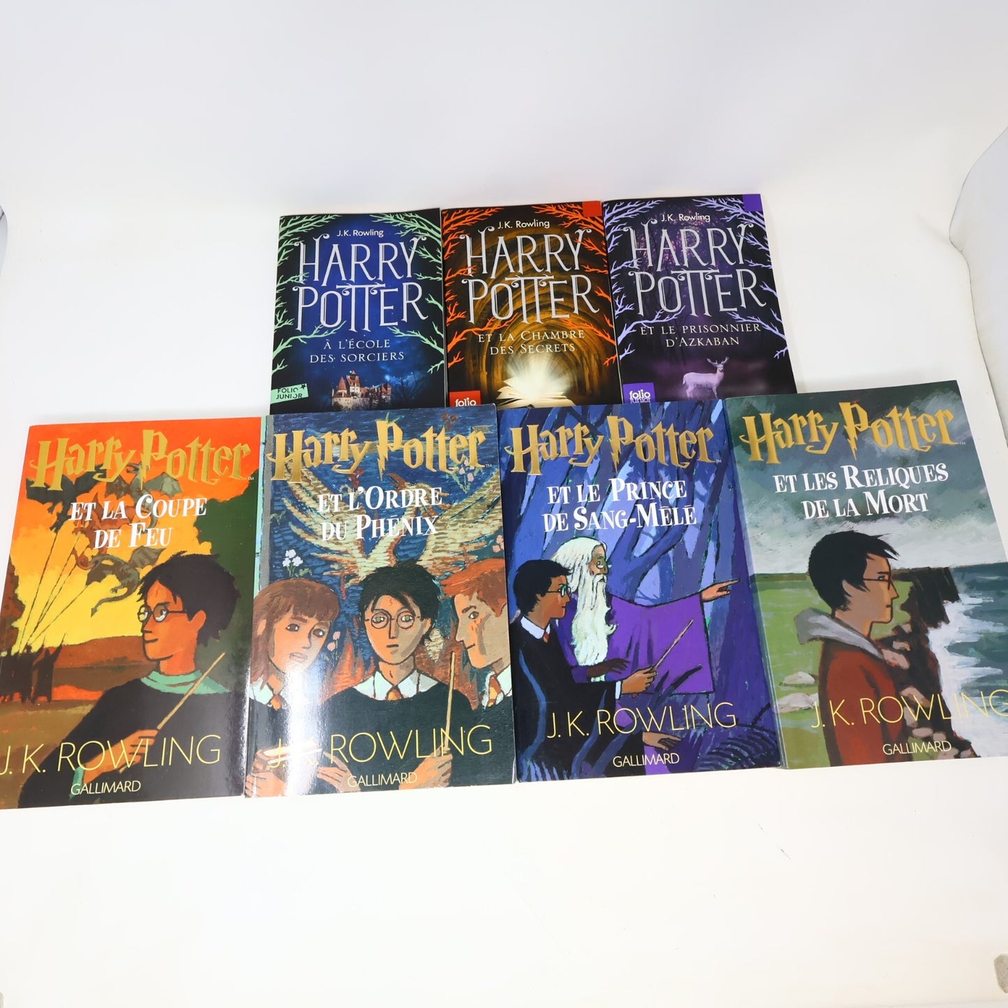 Harry Potter #1-7 Folio Junior Lot 7 Livres J. K. Rowling Gallimard Complète PB
