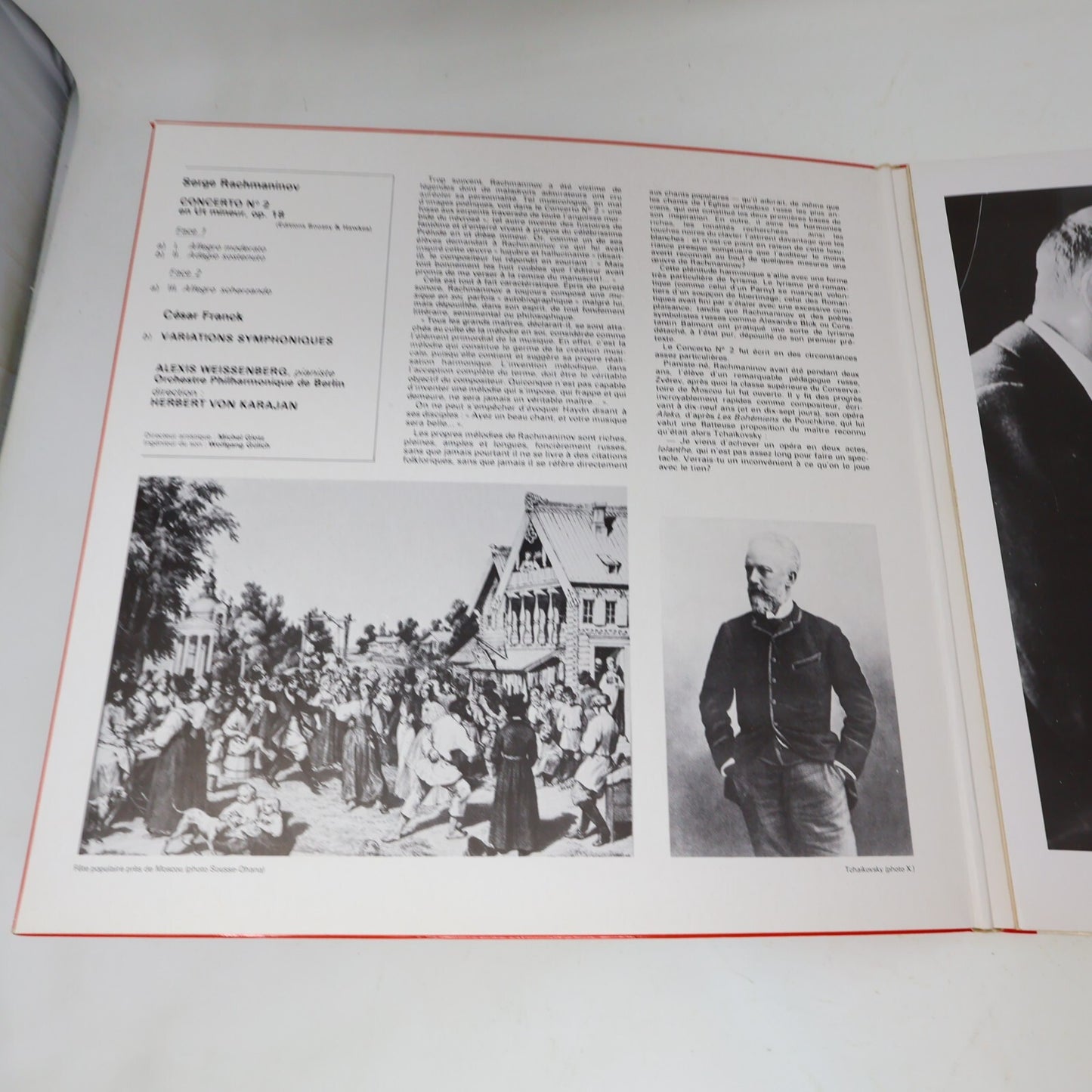 Weissenberg Karajan Berliner Rachmaninov Franck 1973 Disque Record C 069-02374