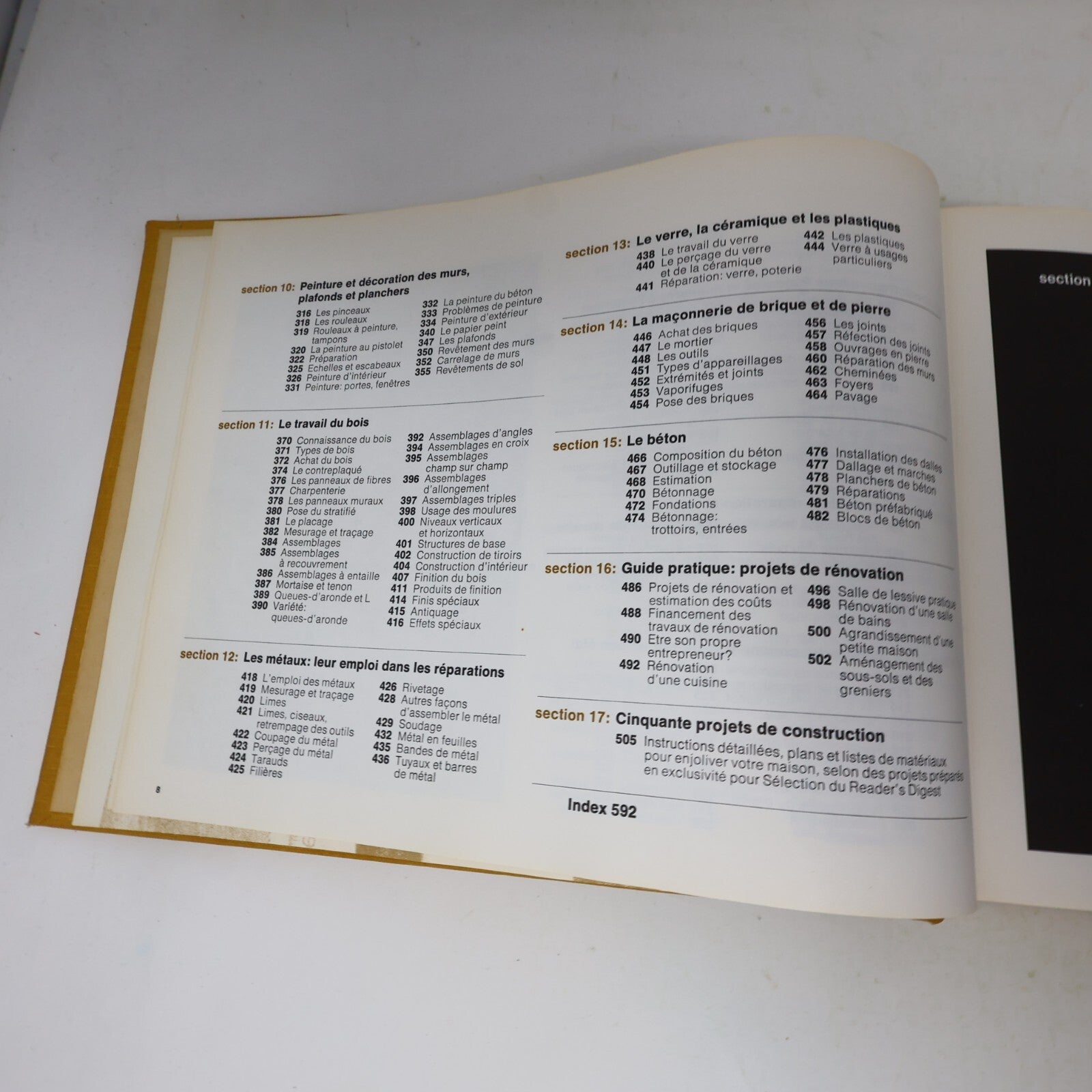 1979 Manuel Complet du Bricolage Bricolage et Révovations Reader's Digest 70s HC