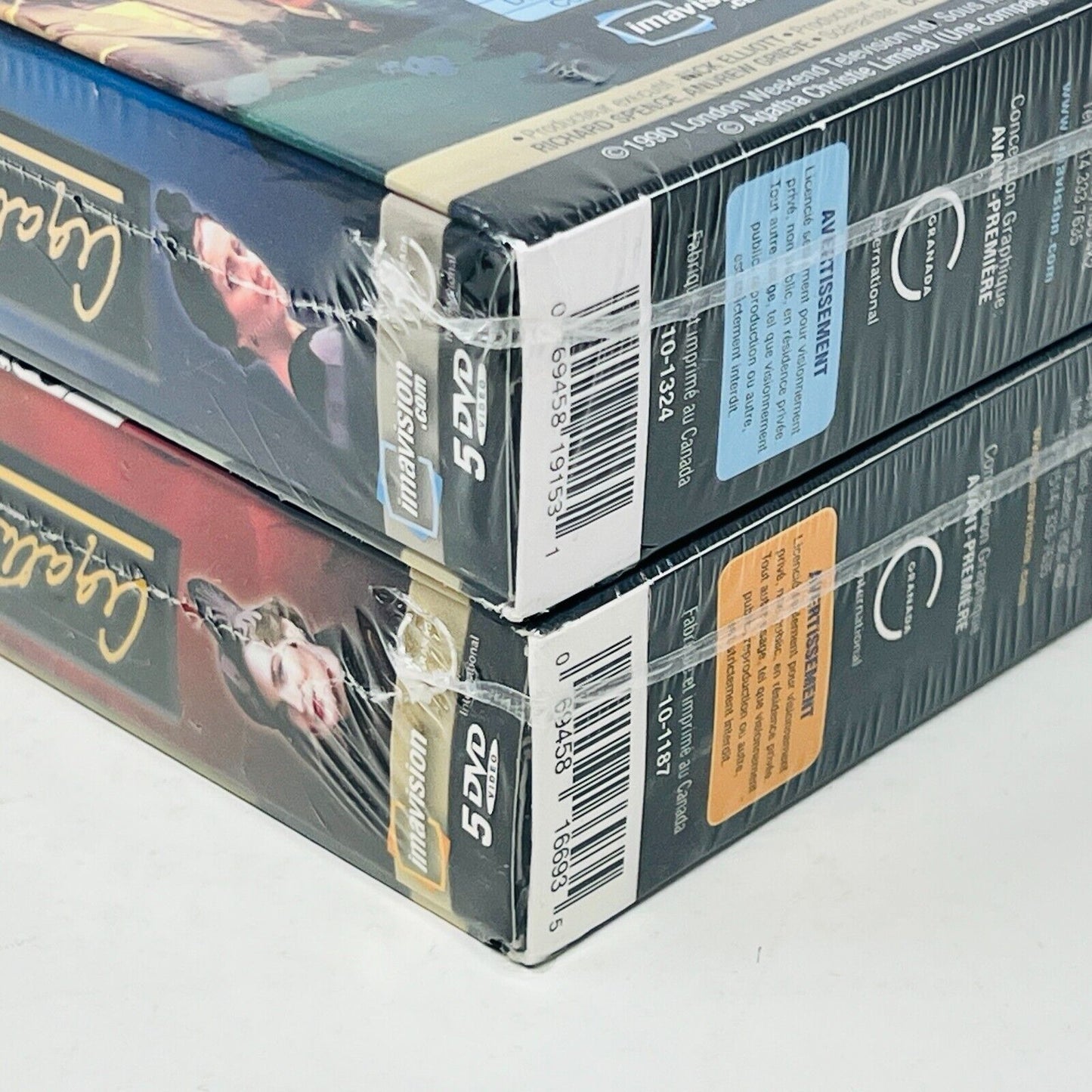 Agatha Christie Poirot Coffrets #1-2 Lot de DVD Scellés en Français/French NTSC