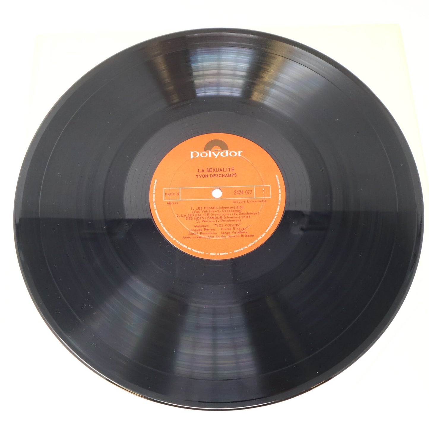 Yvon Deschamps Lot 3 Disques Record Bill 22/L'Argent ou Le Bonheur/La Sexualité