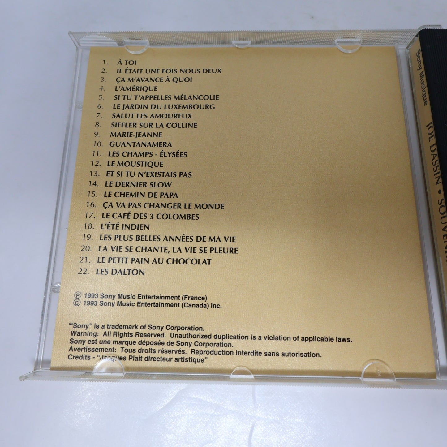 Joe Dassin Lot 2 CD Souvenirs/Collection Or Les Champs Elysées/Guantanamera 90s