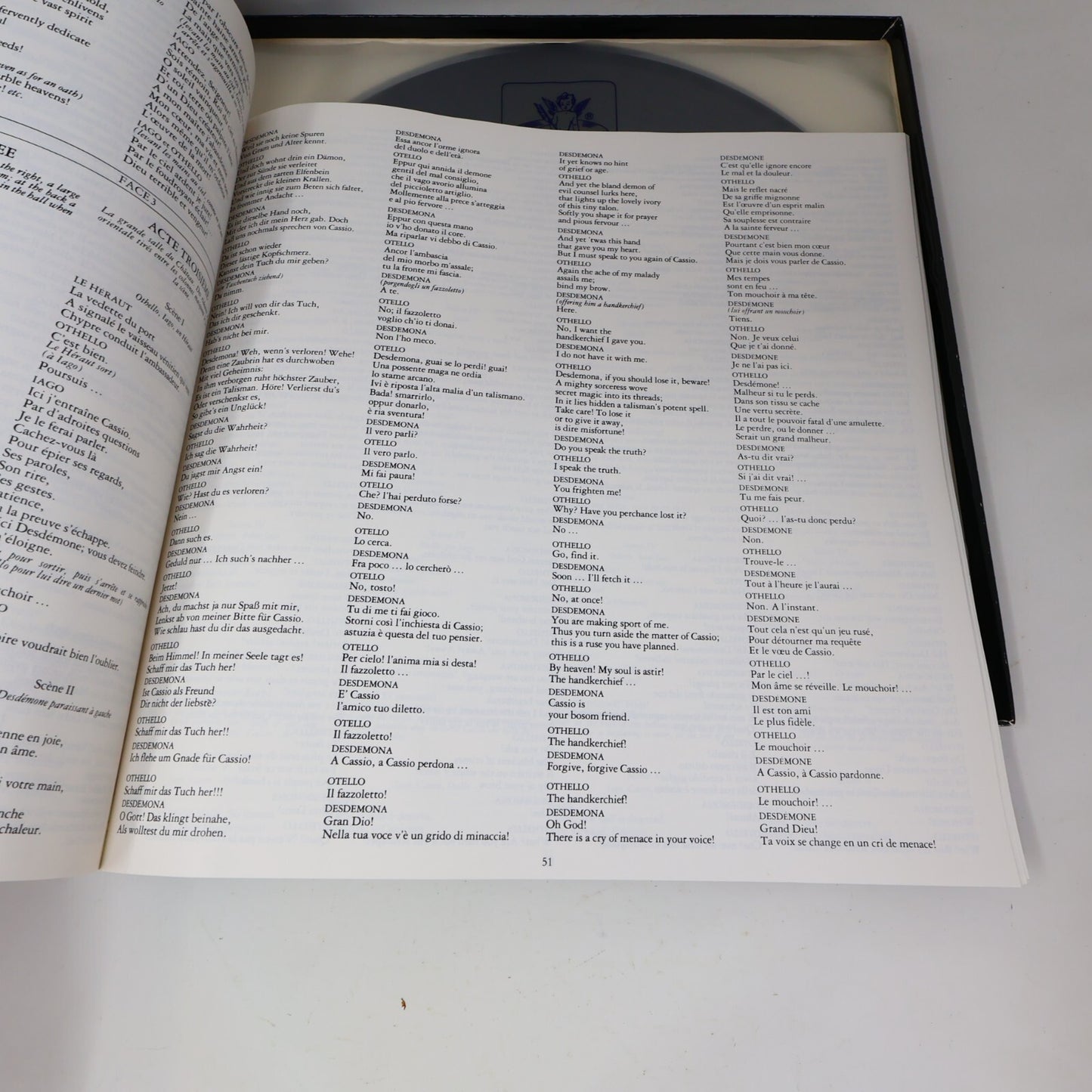 Otello Placido Domingo Katia Ricciarelli J. Diaz 2x LP Record Box Set DSB-3993