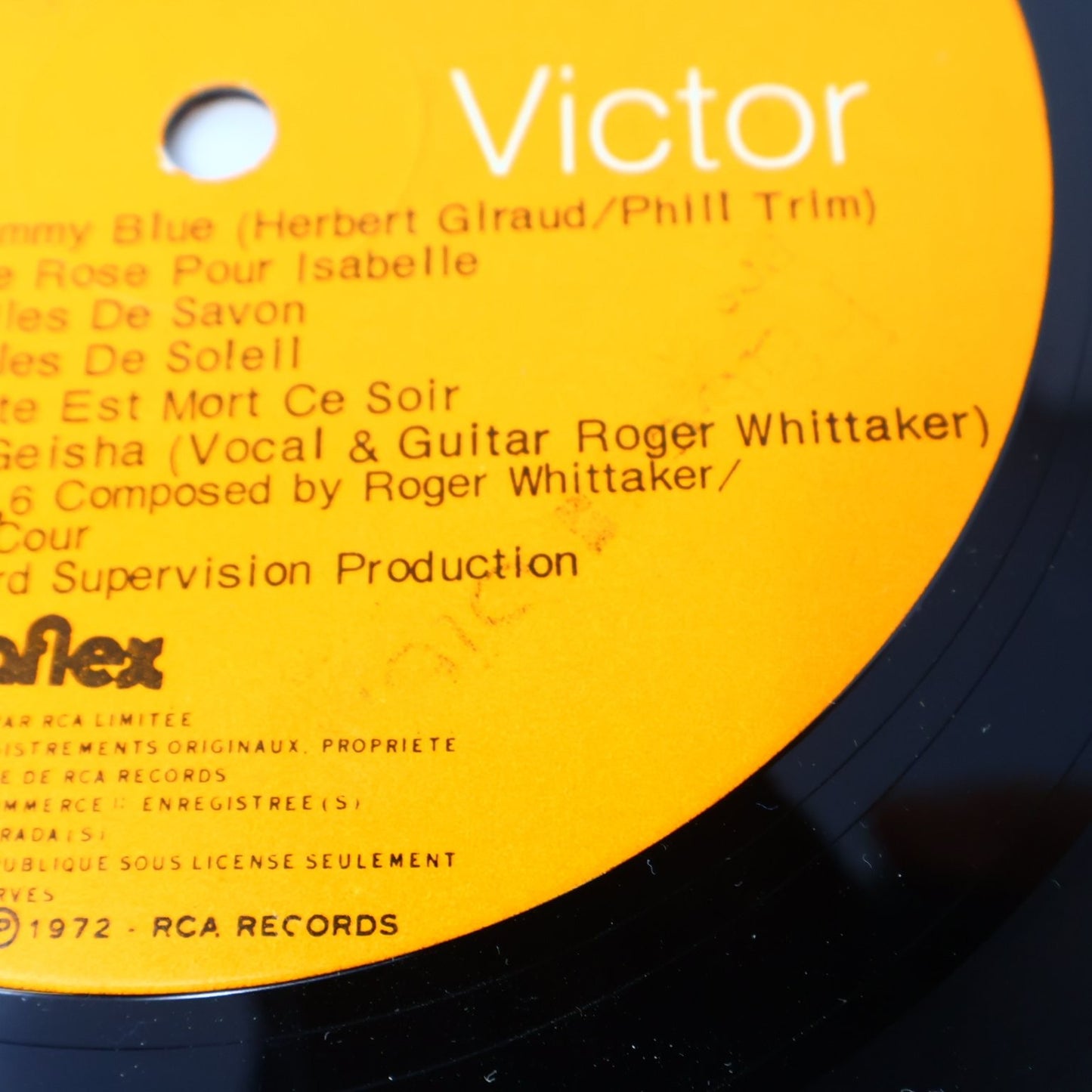 Roger Whittaker La Ballade De L'Amour & Mammy Blue Disque LP Record 1972 RCA