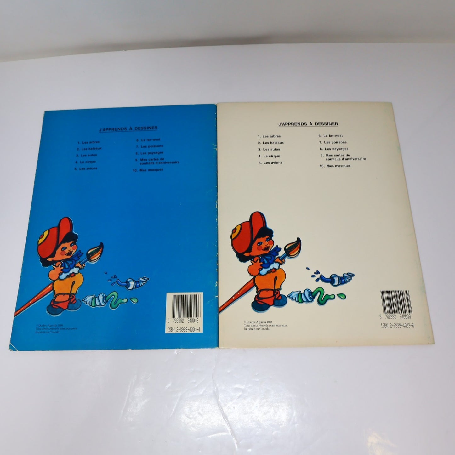 J'Apprends à Dessiner #1-10 Lot 10 Livres à Colorier Québec Agenda Complète 1984
