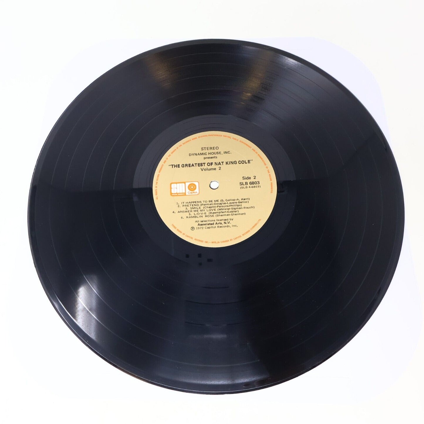 The Greatest of Nat King Cole Vol 1-2 Vinyl Record 2x LP SLB 6803 Unforgettable